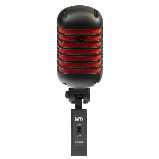Eikon DM55V2RDBK “Vintage” Professional Vocal Dynamic Microphone Satin Black & Red