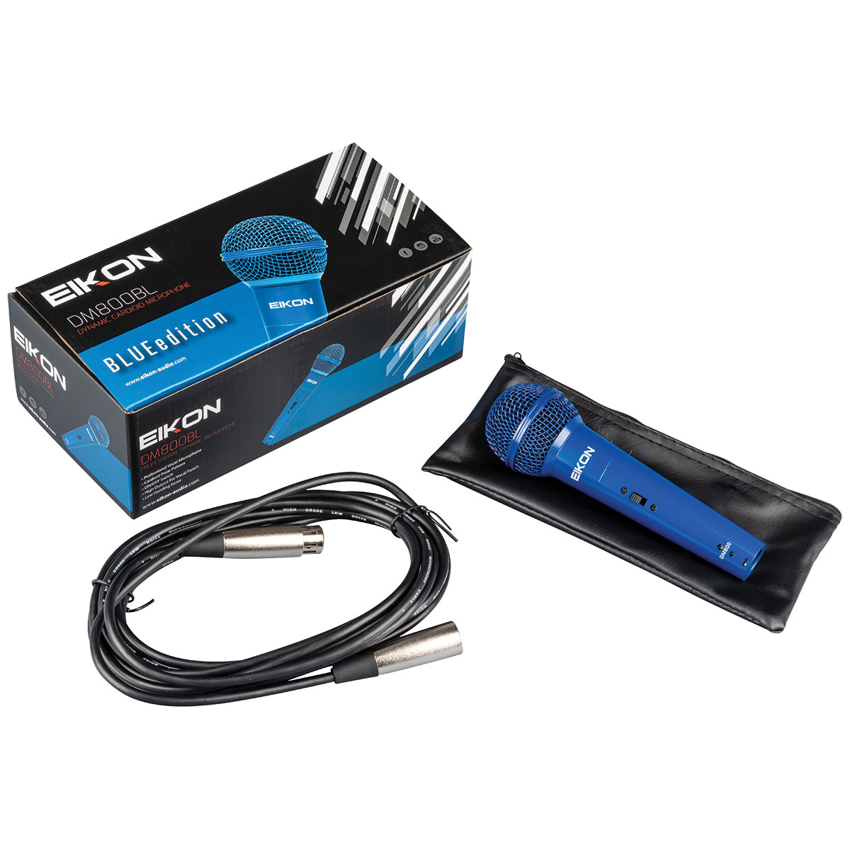 Eikon Vocal Dynamic Blue Microphone with Cable [EDM800BL]