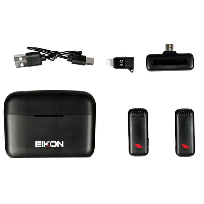 Eikon Twinstream 2.4Ghz Two Channel Wireless Smart Phone Mic System