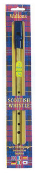 D SCOTTISH PENNY WHISTLE DELUXE BRASS WAS WM1555