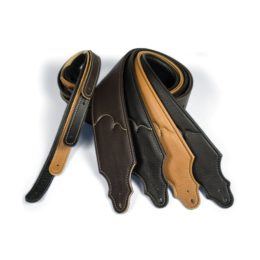 Franklin 2.5" Premium Black Padded Glove Leather Strap