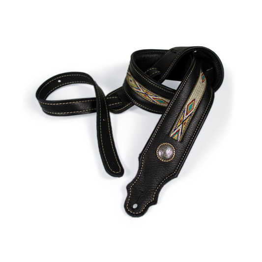 Franklin 2" Southwest Padded Glove Leather with Hitch Weave & Concho