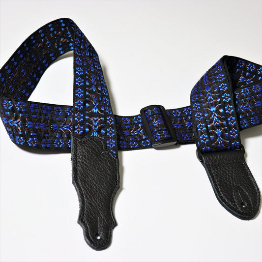 Franklin 2inch Blue Woven Folk Nylon Strap #F2-BL-BK
