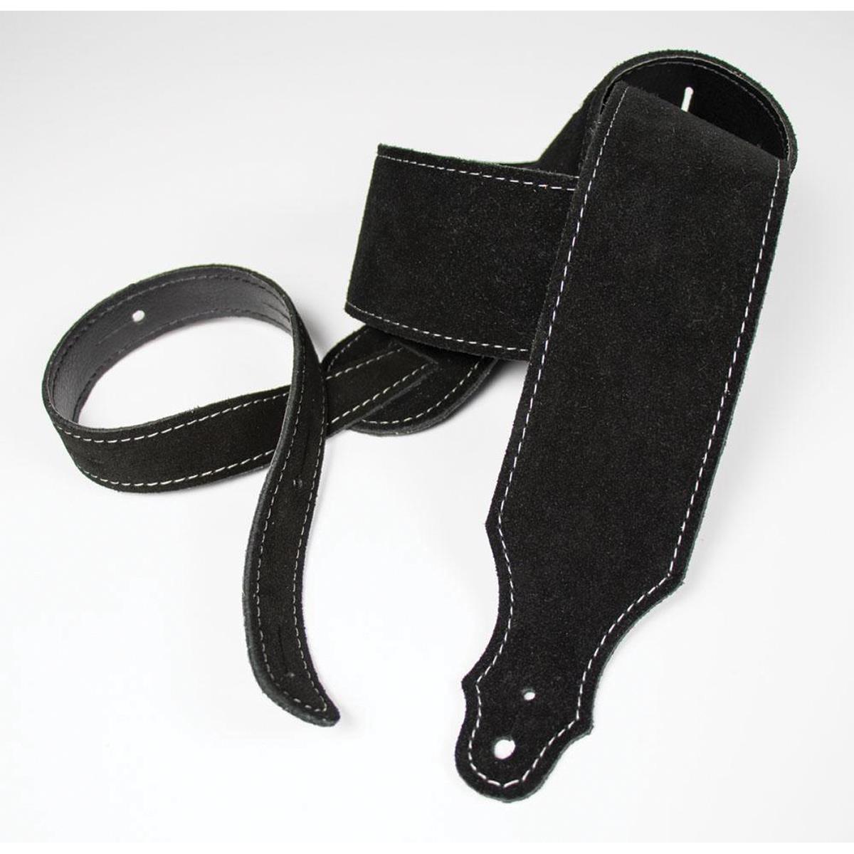 Franklin 2.5 inch Black Purist Suede Strap with Buck Backing