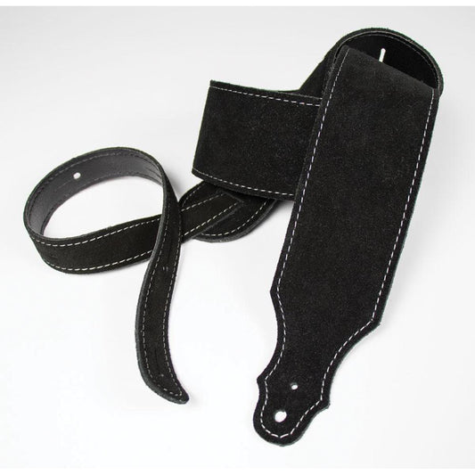 Franklin 2.5 inch Black Purist Suede Strap with Buck Backing