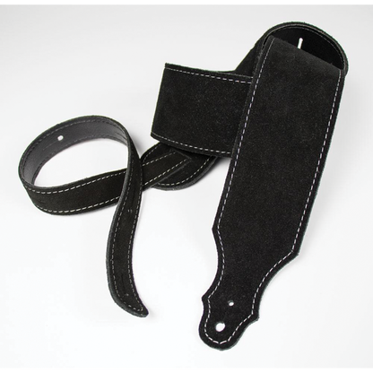 Franklin 2.5" Black Purist Suede Strap with Buck Backing