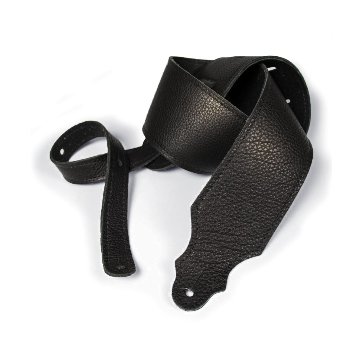 Franklin 3" Black Purist Leather Strap with Buck Backing