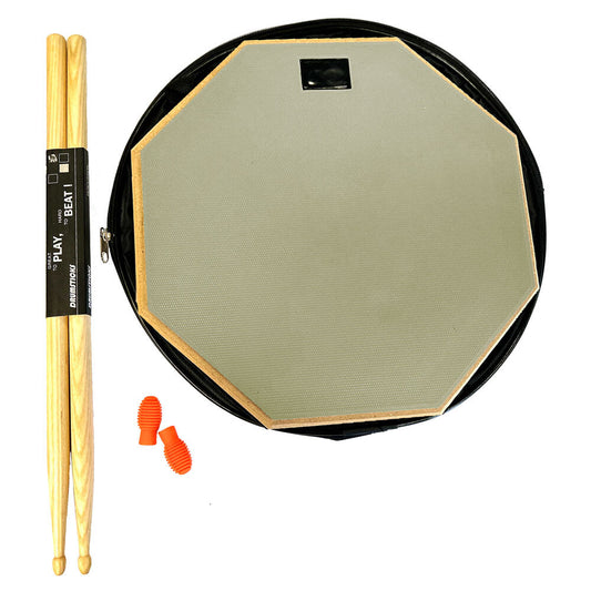 Maxtone 12" Double-Sided Hexagonal Practice Pad Set