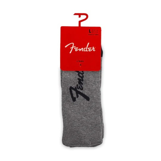 Perris Licensed FENDER Exploded Logo - Large Crew Socks in Asst (3-Pair)