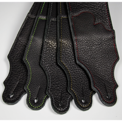Franklin Original  2.5" Black Glove Leather with Red Stitching