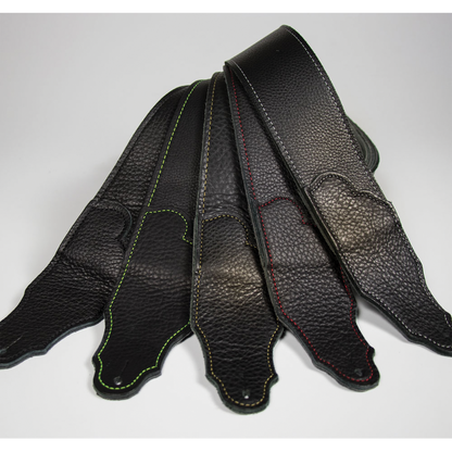 Franklin Original  2.5" Black Glove Leather with Silver Stitching