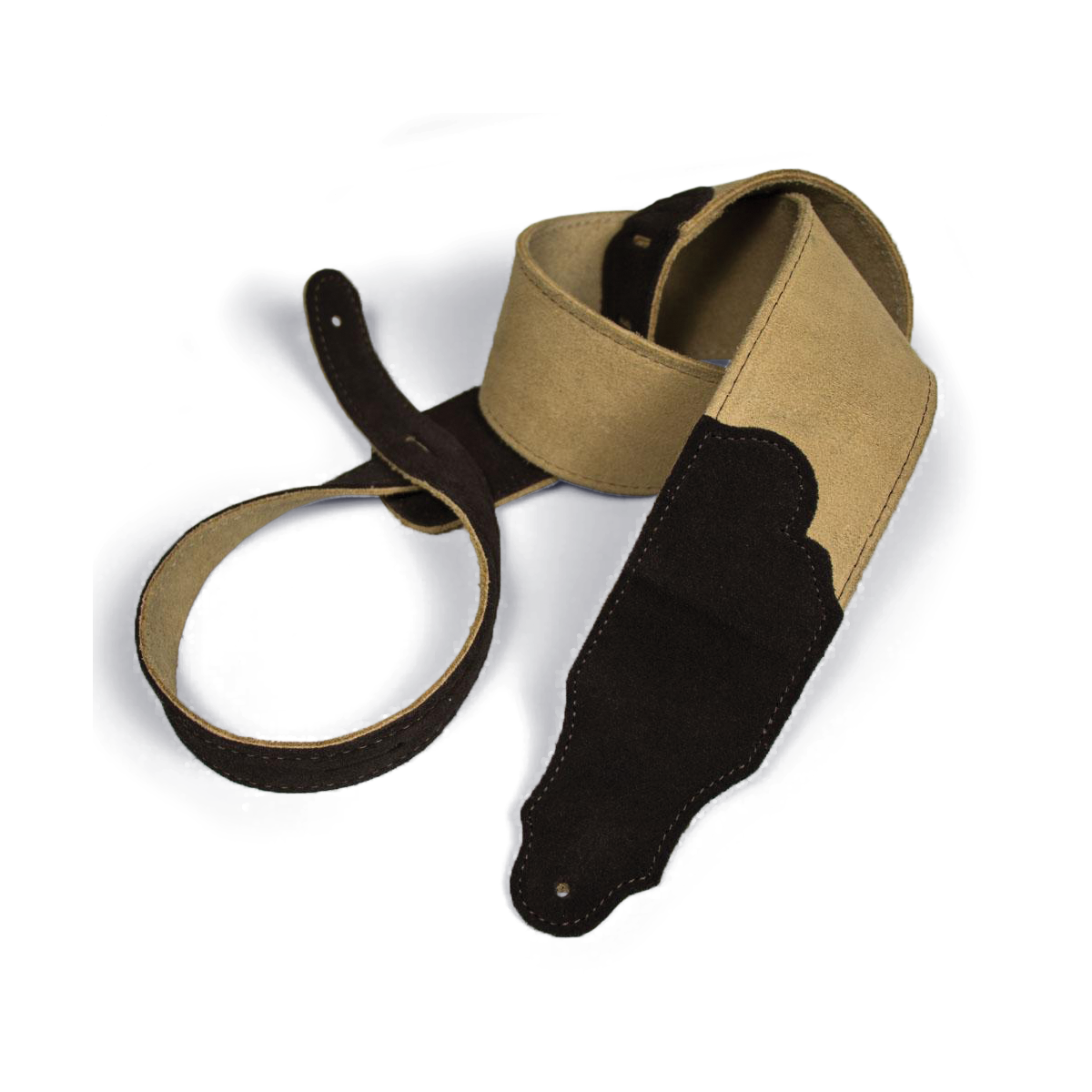 Franklin Original 2.5" Honey Suede with Chocolate Stitching