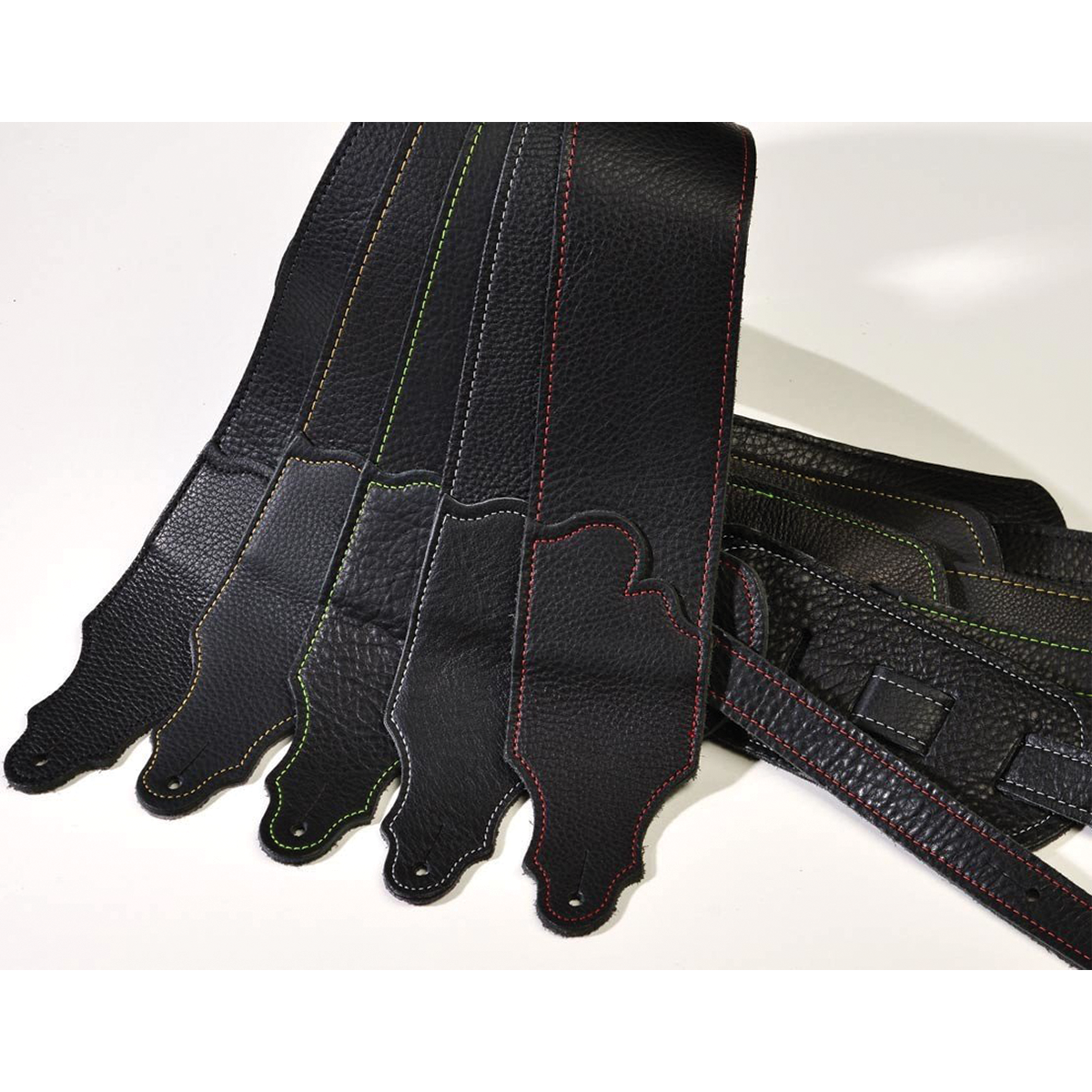 Franklin Original  3" Black Glove Leather with Silver Stitching