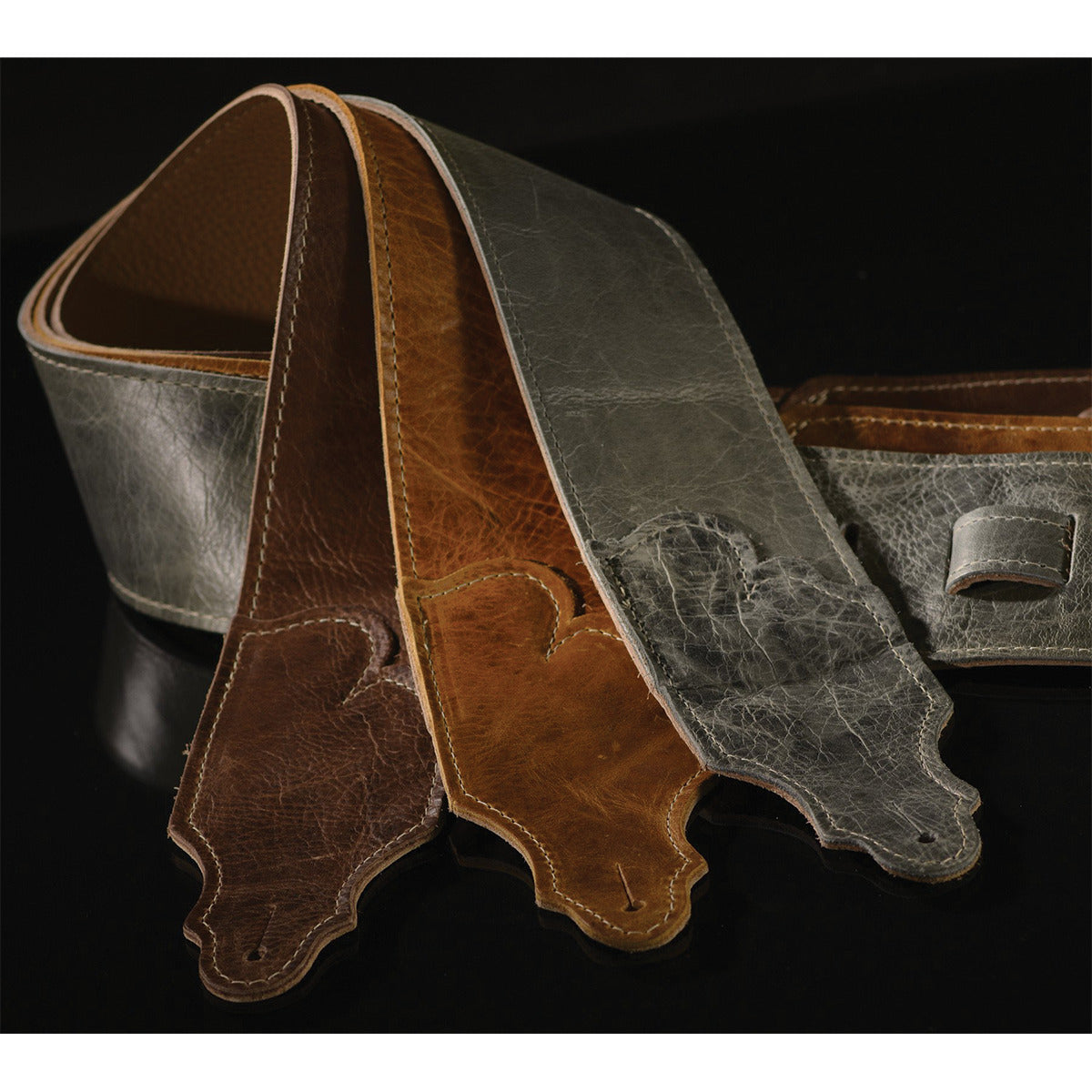 Franklin 3" Jackson Hole Cognac Aged Leather Strap