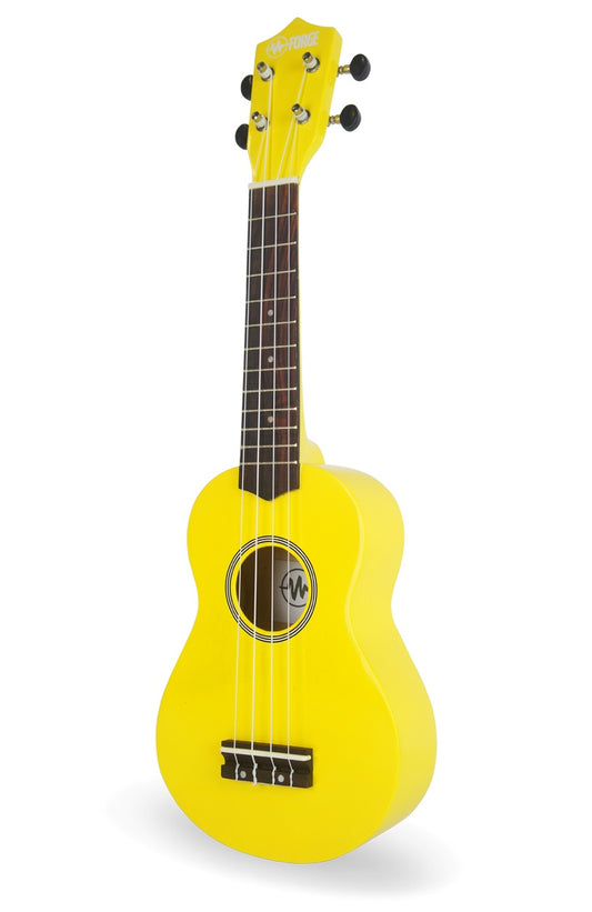 FORGE DELUXE SOPRANO UKE YELLOW GLOSS FINISH W/B