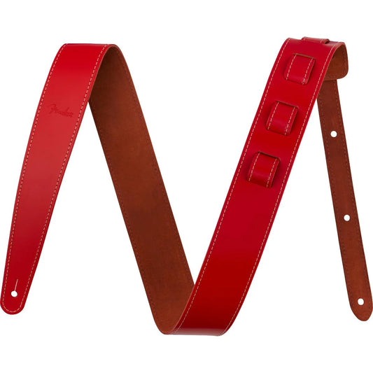 2 Essentials Leather Strap Red