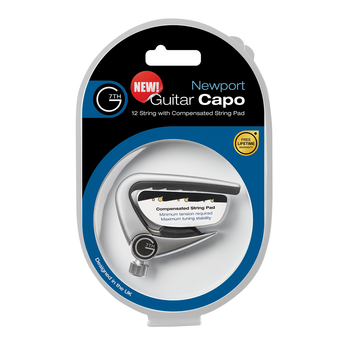 G7 Newport 12 String Capo with Compensated String Pad