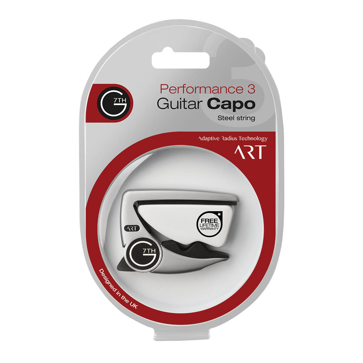 G7 Performance 3 Silver Guitar Capo