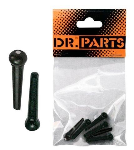 BRIDGE PIN SET PLASTIC BLACK W/WHITE DOT Q/P06