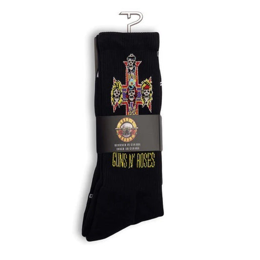 Perris Licensed GNR Appetite For Destruction - Large Crew Socks in Black (1-Pair)