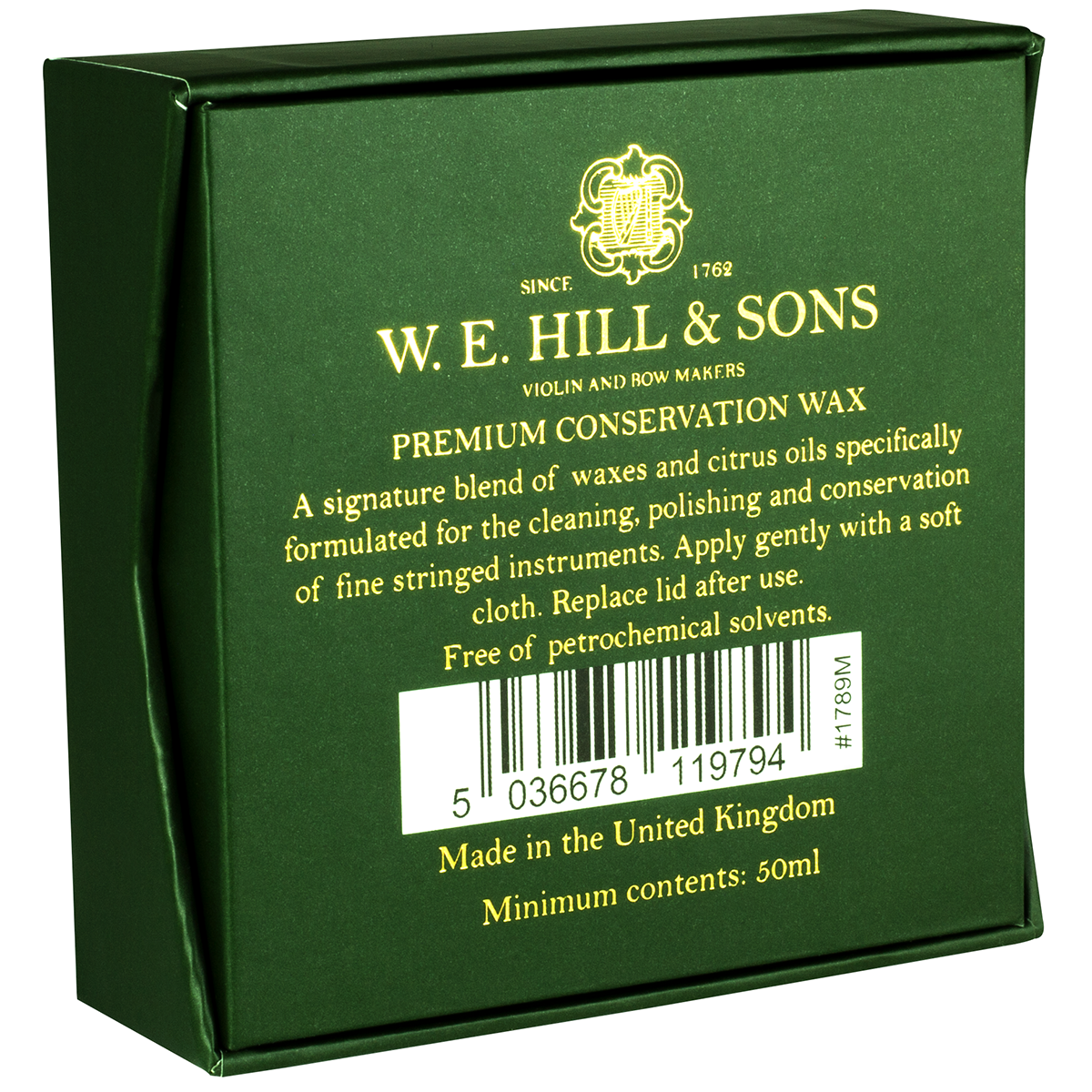 W.E. Hill & Sons 1789M Premium Conservation Wax