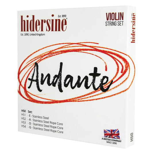 Hidersine Andante Violin String 1/2 Set | H50C