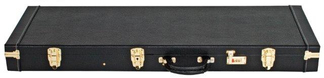 STRAT/TELE STYLE GTR CASE RECTANGLE BLACK VINYL