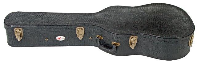 CLASSICAL GTR CASE ARCHED TOP BLACK CROC VINYL C
