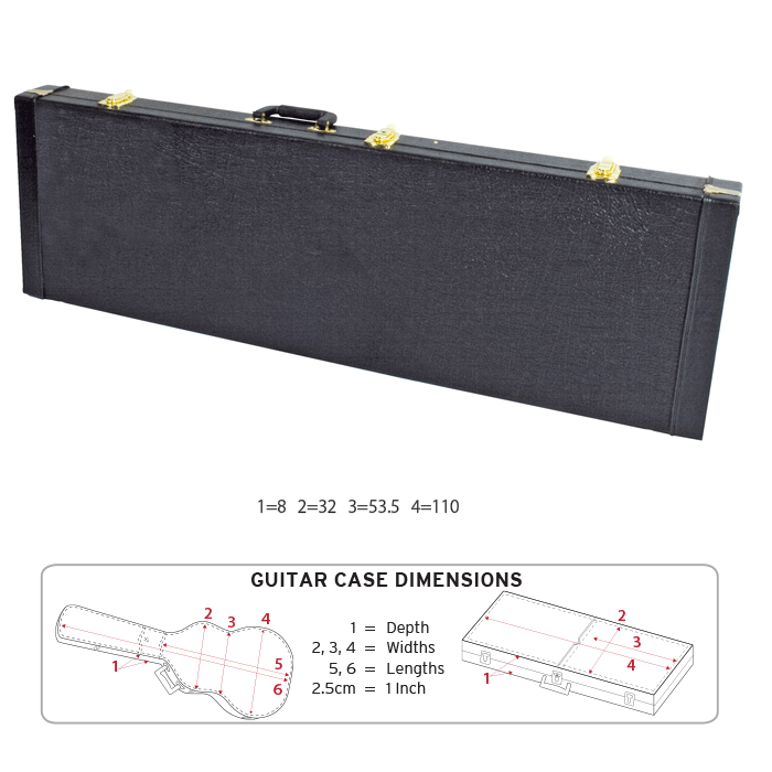 V-CASE RECTANGLE 3/4 BASS CASE