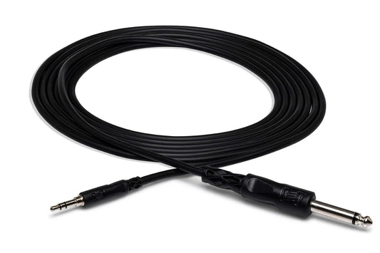 HOSA CMP110 MONO INTERCONNECT 1/4 IN TS TO 3.5 MM TRS 10 FT / 3M
