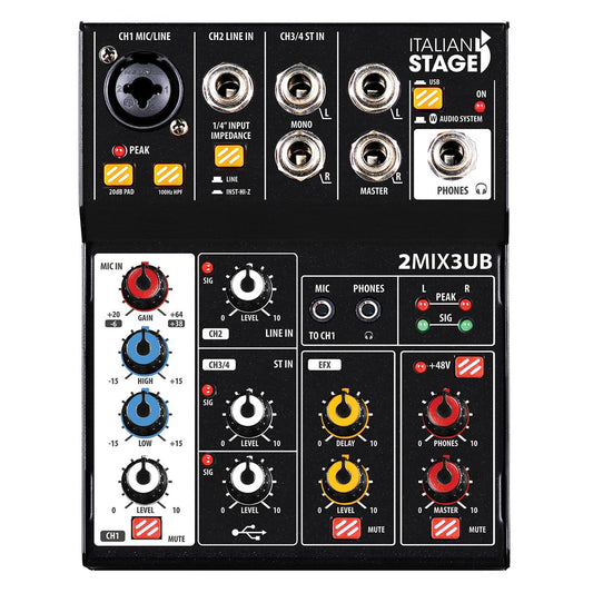 Italian Stage 2MIX3UB Stereo Mixer