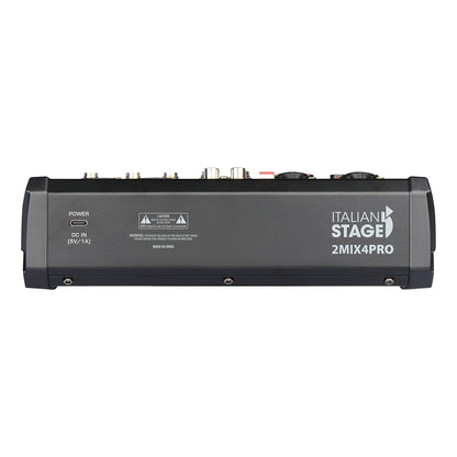 Italian Stage 4-Channel Stereo Audio Mixer with DSP MultiFX [IS2MIX4PRO]