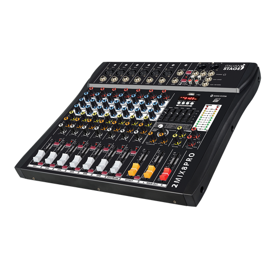 Italian Stage 8-Channel Stereo Audio Mixer with DSP MultiFX [IS2MIX8PRO]