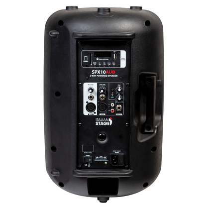 Italian Stage SPX10AUB 10" bi-active two way speaker with Media Player