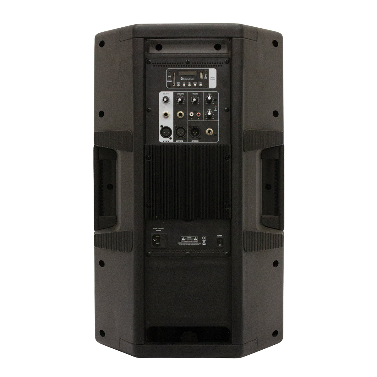 Italian Stage 15" bi-active two way speaker with Media Player [ISX215AUB]