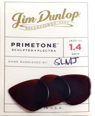 DUNLOP 1.4MM PRIMETONE JAZZ 3 PICKS