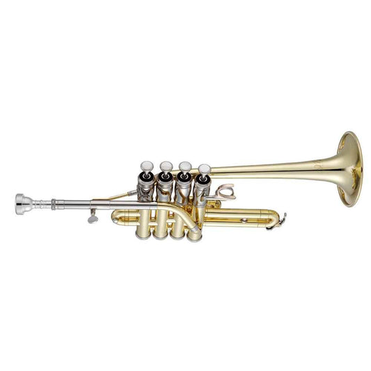 XO JTRXO1700L Piccolo Trumpet Bb/A with 11.4 mm Bore 102 mm Yellow Brass Bell Standard Lead-Pipe Monel Piston - Lacquered