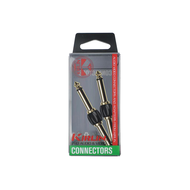 Kirlin K2631BG Pedal Adapter 1/4" Straight Pack of 2