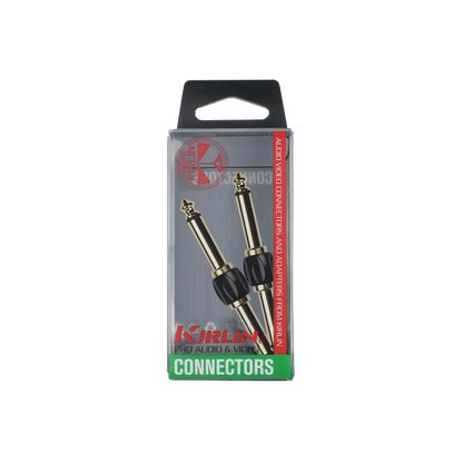 Kirlin K2631BG Pedal Adapter 1/4" Straight Pack of 2