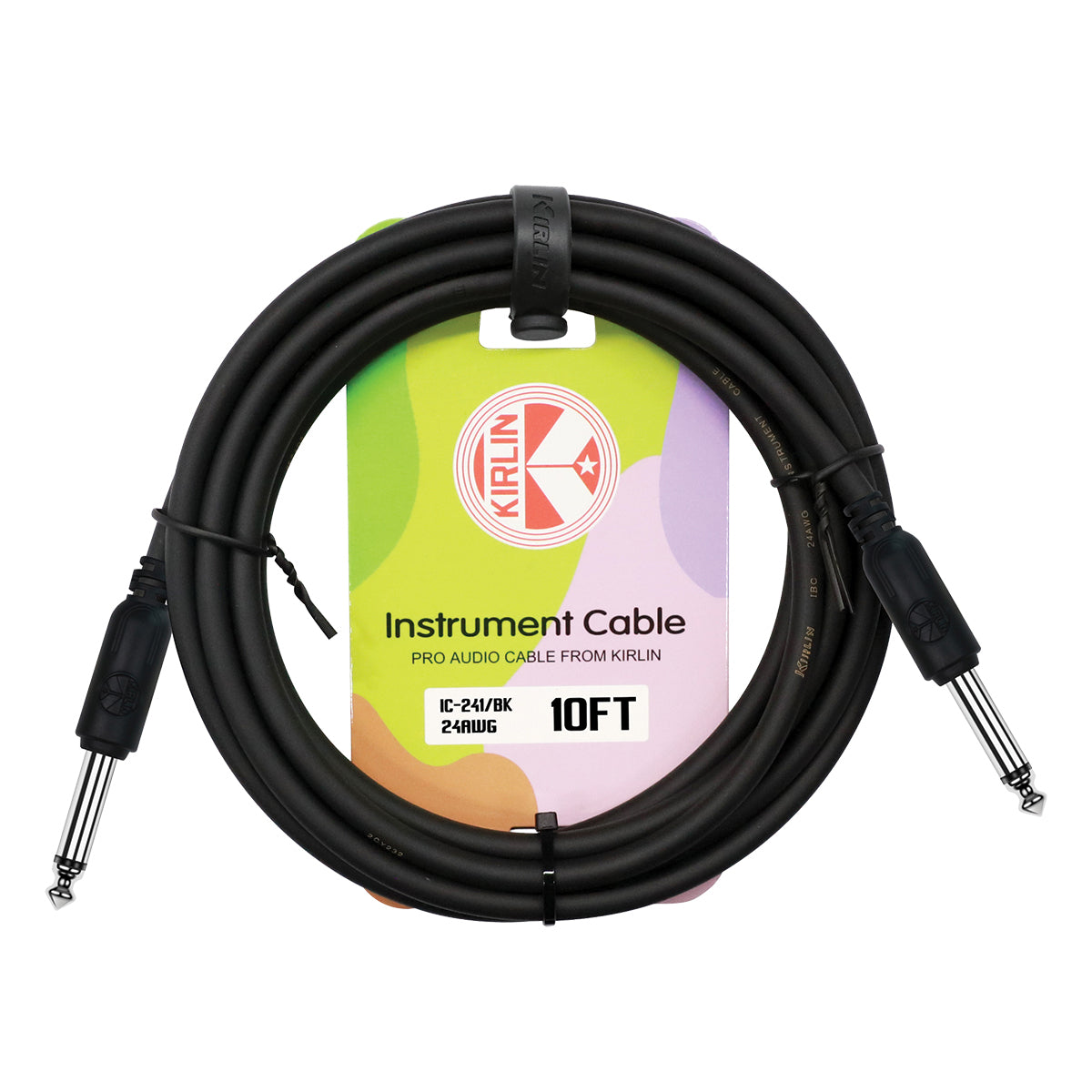Kirlin Entry 24 Instrument Cable Black - 10FT [KIC241BK-10]