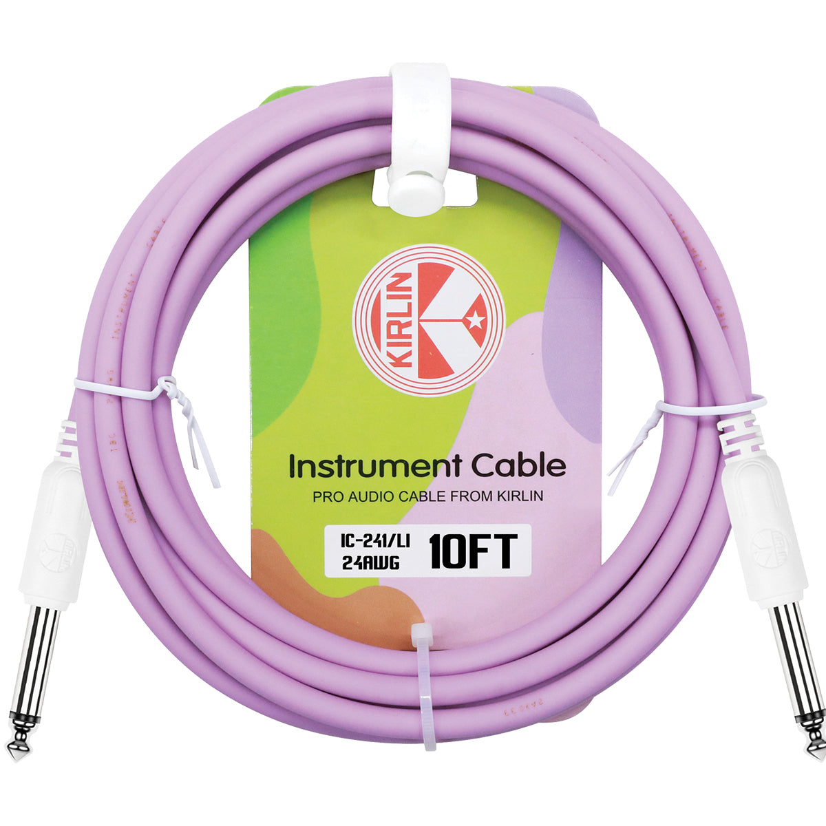 Kirlin Entry 24 Instrument Cable Lilac Purple - 10FT [KIC241LI-10]