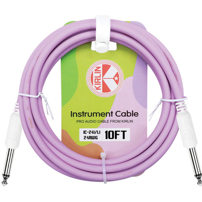 Kirlin Entry 24 Instrument Cable Lilac Purple - 10FT [KIC241LI-10]