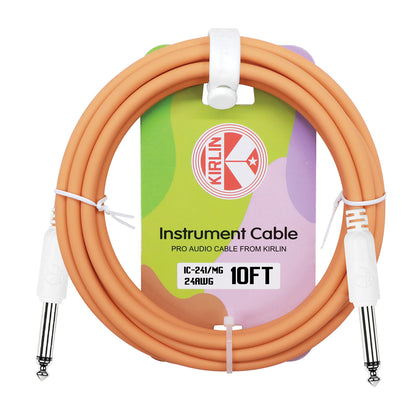Kirlin Entry 24 Instrument Cable Mango Orange - 10FT [KIC241MG-10]