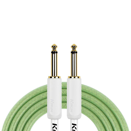 Kirlin KIPW201WGR-20 PVC Woven Guitar Cable 20Ft Green