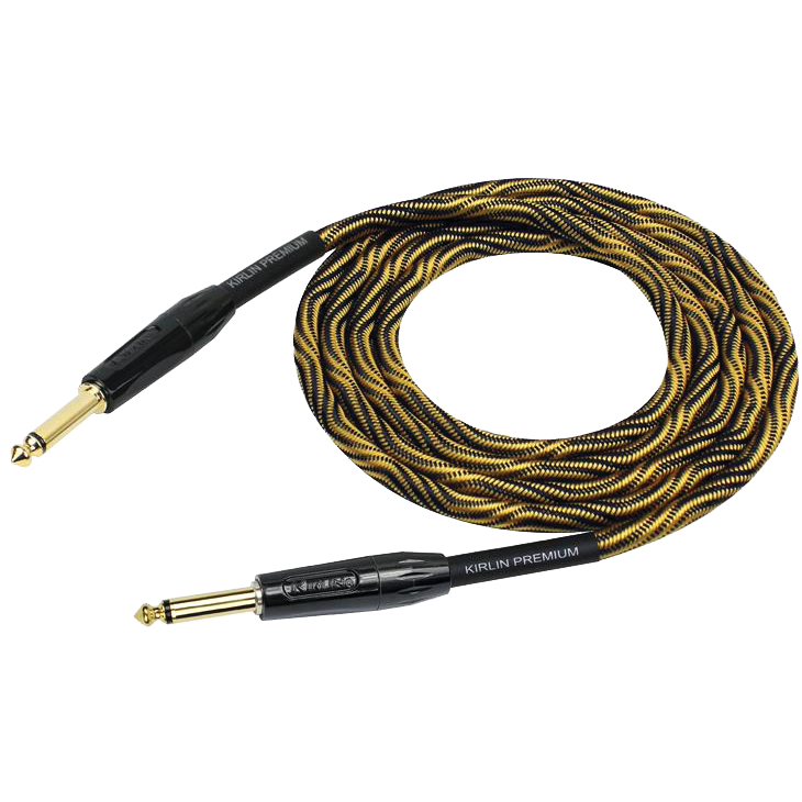 Kirlin IWB201WB 10ft Premium Plus Wave Yellow Instrument Cable