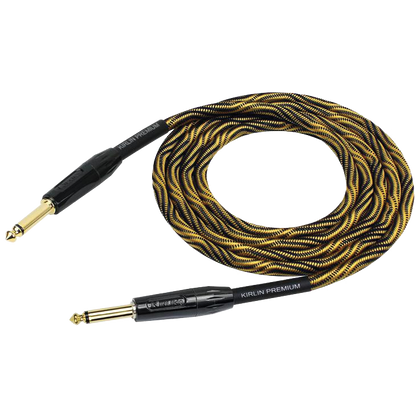 Kirlin IWB201WB 10ft Premium Plus Wave Yellow Instrument Cable