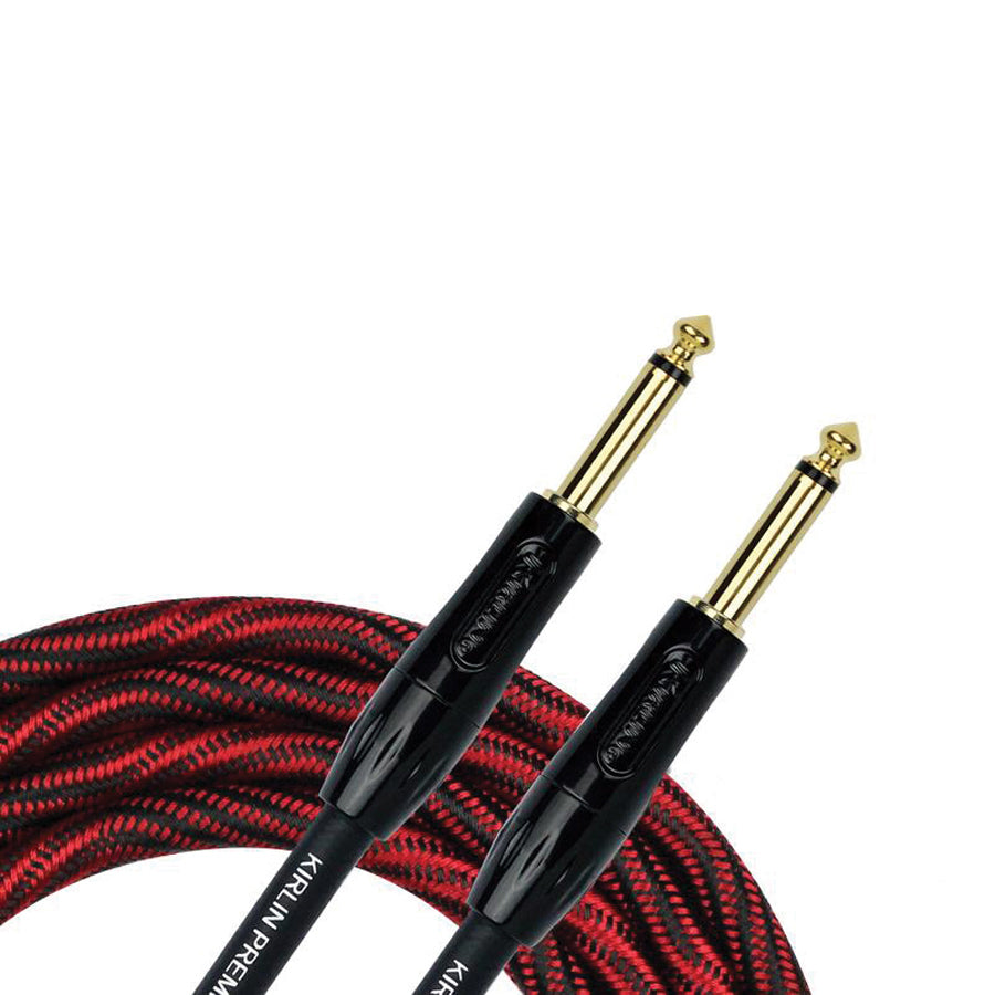 Kirlin IWB201WB 20ft Premium Plus Wave Red Guitar Cable