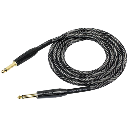 Kirlin IWB201WB 20ft Premium Plus Wave Black Instrument Cable