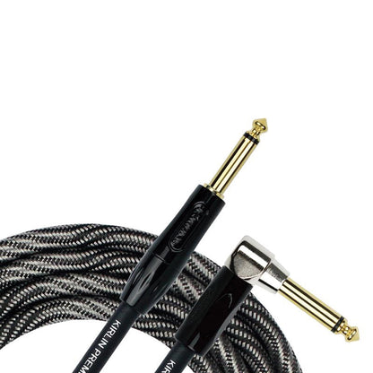 Kirlin 20ft Premium Plus Guitar Cable Wave | Black | IWB202WBW-20
