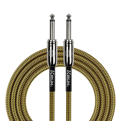 Kirlin IWCC201BY 10ft Tweed Entry Woven Instrument Cable with Chrome Ends [KIWCC201BY-10]